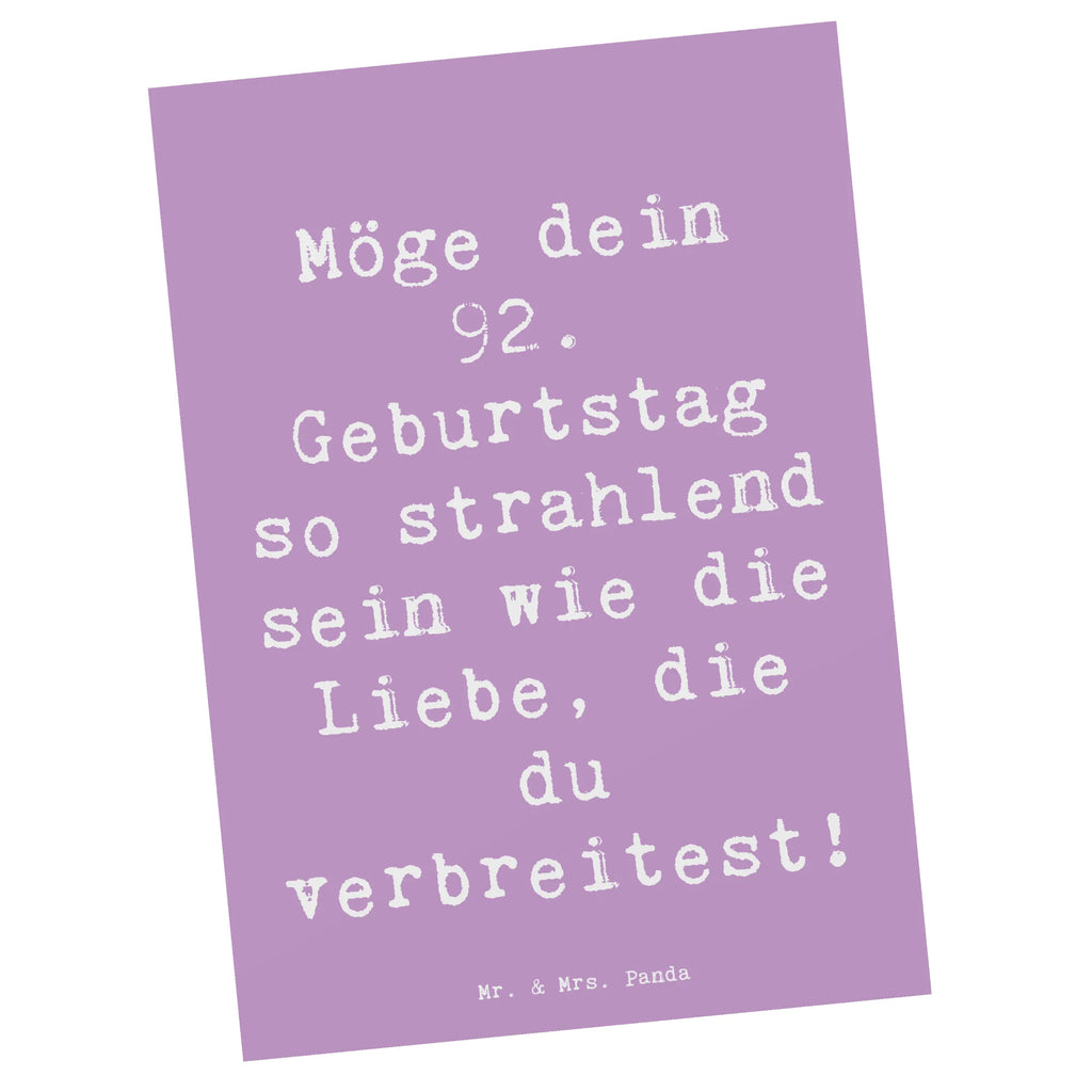 Postkarte Spruch 92. Geburtstag Strahlen Postkarte, Einladung Geburtstag, Einladung, Einladungskarte, Dankeskarte, Ansichtskarte, Ansichtskarten, Karte, Geburtstagskarte, Geschenkkarte, Einladungskarten Geburtstag, Grußkarte, Geburtstag, Geburtstagsgeschenk, Geschenk
