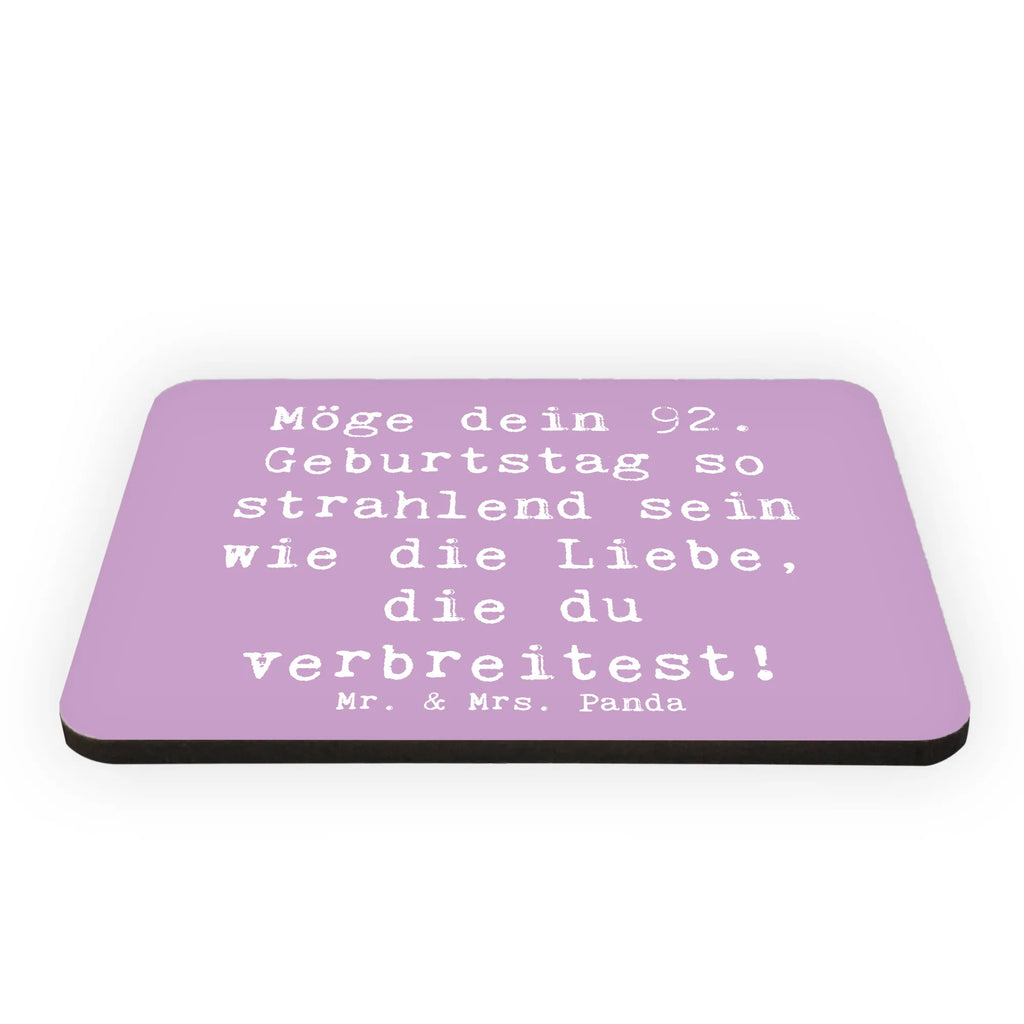Magnet Spruch 92. Geburtstag Strahlen Souvenir Magnet, Kühlschrank Dekoration, Kühlschrankmagnet, Motivmagnete, Whiteboard Magnet, Pinnwandmagnet, Dekomagnet, Notiz Magnet, Geburtstag, Geburtstagsgeschenk, Geschenk