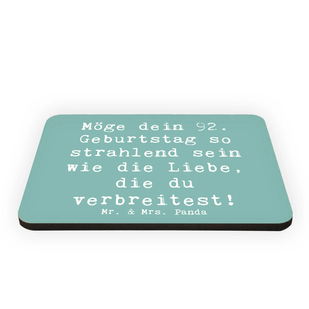 Magnet Spruch 92. Geburtstag Strahlen Souvenir Magnet, Kühlschrank Dekoration, Kühlschrankmagnet, Motivmagnete, Whiteboard Magnet, Pinnwandmagnet, Dekomagnet, Notiz Magnet, Geburtstag, Geburtstagsgeschenk, Geschenk