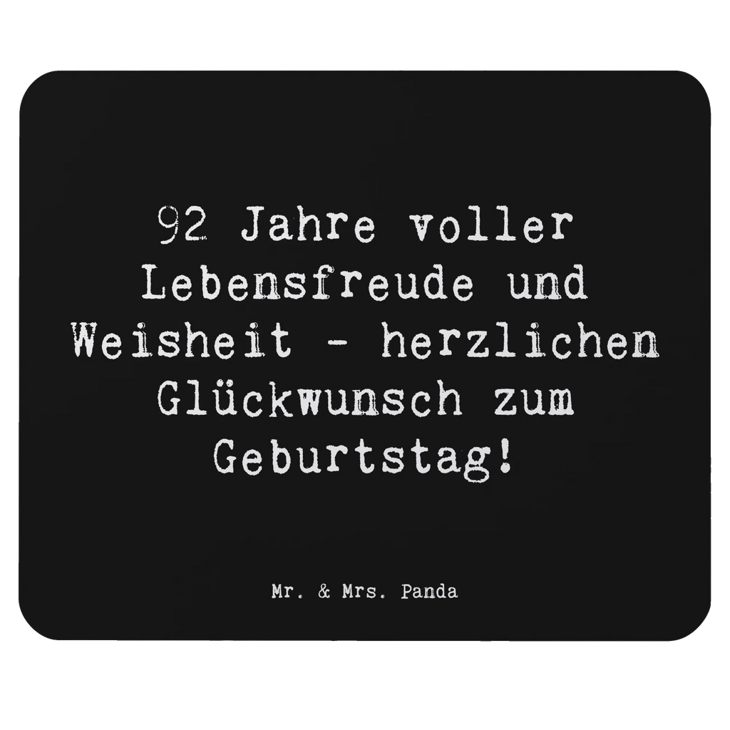 Mauspad Spruch 92. Geburtstag Mausunterlage, Einzigartiges Mauspad, Mauspad, Mousepad, Büroausstattung, Computer zubehör, PC Zubehör, Arbeitszimmer, Designer Mauspad, Mauspad Büro, Geburtstag, Geburtstagsgeschenk, Geschenk