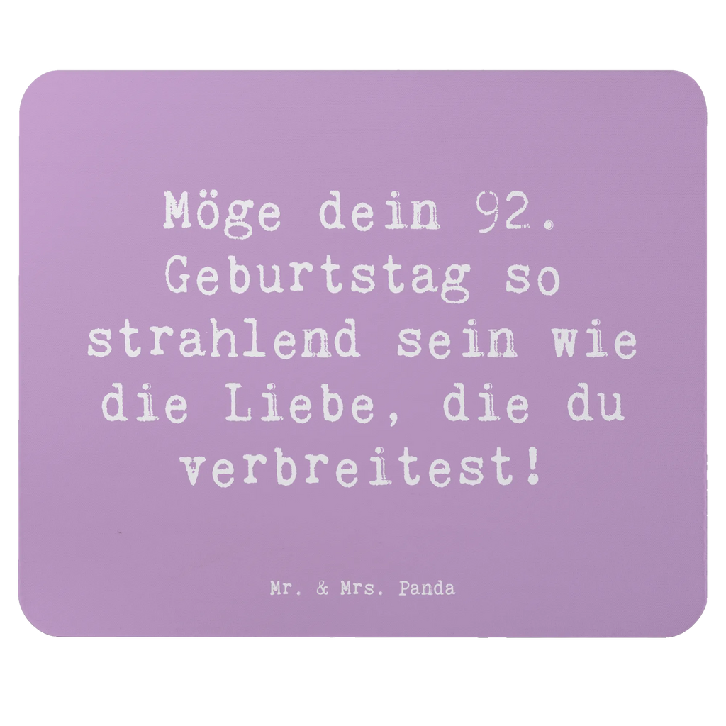 Mouse mat Saying Möge dein 92. Geburtstag so strahlend sein wie die Liebe, die du verbreitest! Arbeitszimmer, Computer zubehör, Designer Mauspad, Büroausstattung, Mausunterlage, PC Zubehör, Mousepad, Mauspad Büro, Einzigartiges Mauspad, Mauspad, Geburtstag, Geburtstagsgeschenk, Geschenk