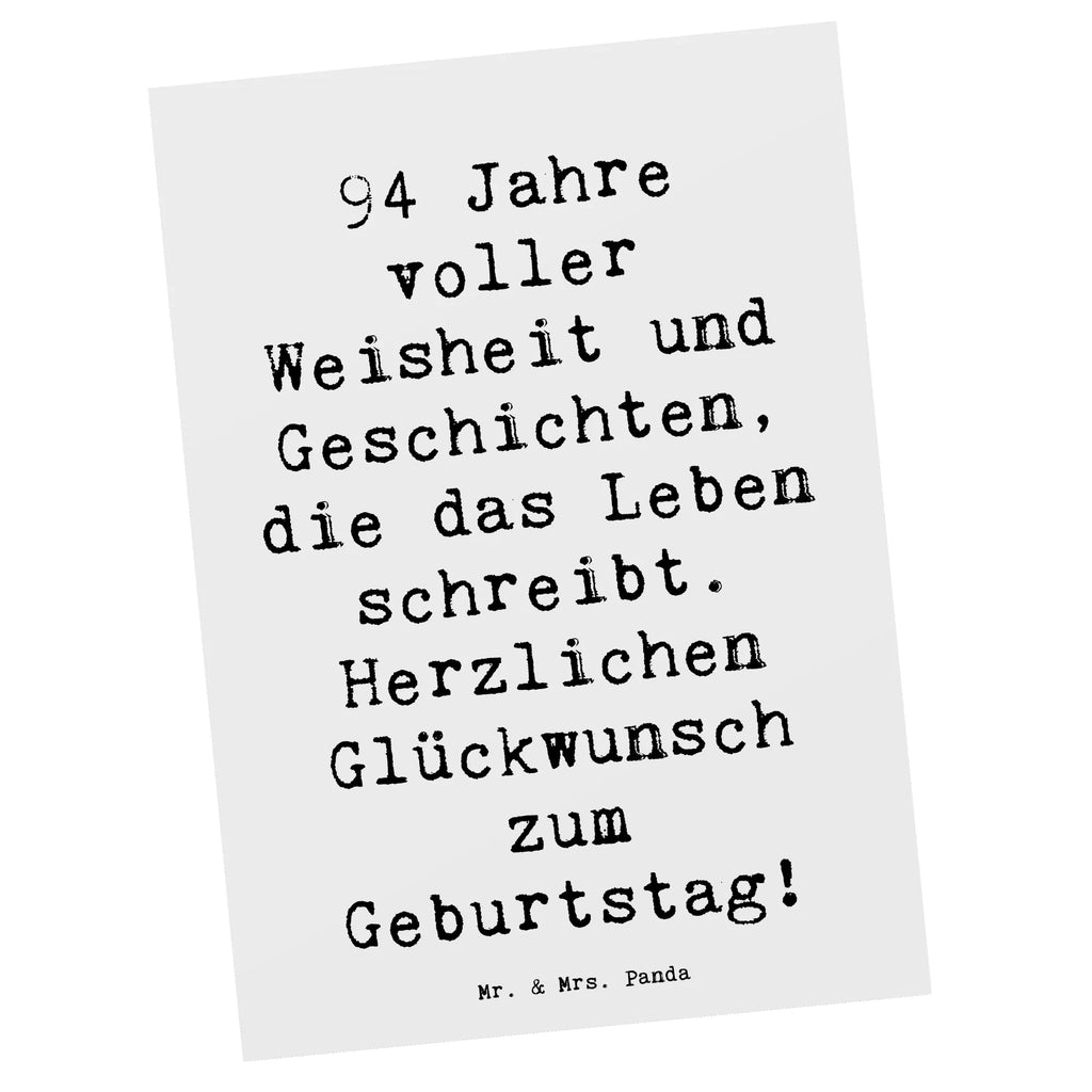 Postkarte Spruch 94. Geburtstag Geschenkkarte, Einladungskarten Geburtstag, Geburtstagskarte, Einladungskarte, Karte, Einladung Geburtstag, Einladung, Dankeskarte, Grußkarte, Ansichtskarten, Postkarte, Ansichtskarte, Geburtstag, Geburtstagsgeschenk, Geschenk