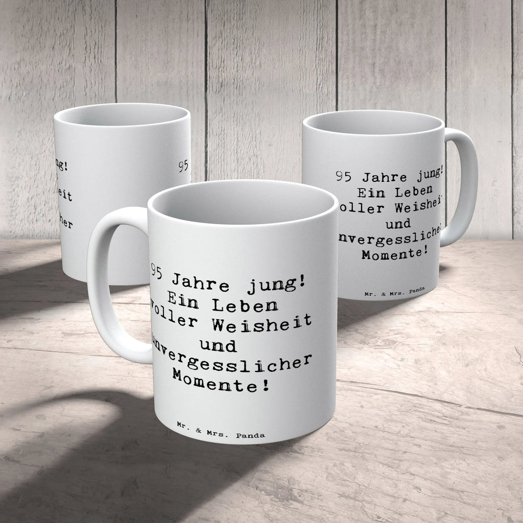 Tasse Spruch 95. Geburtstag Weisheit Geschenktasse, Porzellantasse, Tasse mit Zitaten, Bürotasse, Kaffeetasse, Teetasse, Keramiktasse, Tasse, Tasse mit Motiven, Geburtstag, Geburtstagsgeschenk, Geschenk