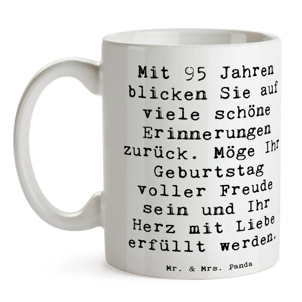 Tasse Spruch 95. Geburtstag Erinnerungen Keramiktasse, Bürotasse, Geschenktasse, Porzellantasse, Tasse mit Motiven, Tasse mit Zitaten, Teetasse, Kaffeetasse, Tasse, Geburtstag, Geburtstagsgeschenk, Geschenk