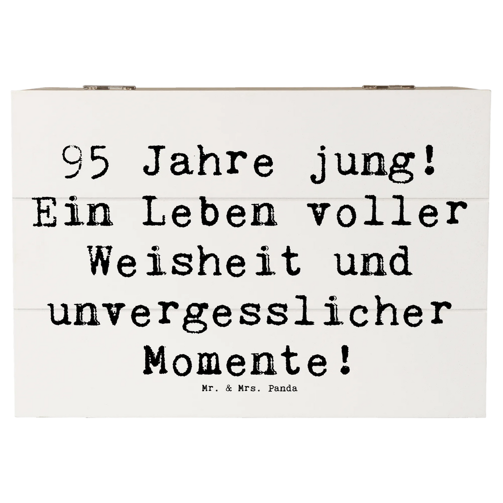 Holzkiste Spruch 95. Geburtstag Weisheit XXL, Kiste, Geschenkbox, Holzkiste, Erinnerungsbox, Geschenkdose, Truhe, Aufbewahrungsbox, Dekokiste, Schatulle, Schatzkiste, Erinnerungskiste, Geburtstag, Geburtstagsgeschenk, Geschenk