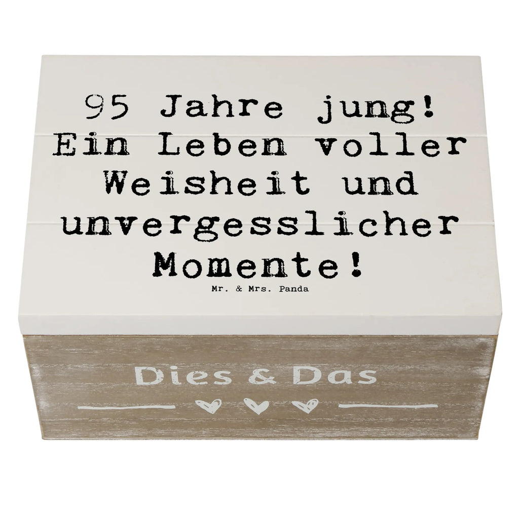 Holzkiste Spruch 95. Geburtstag Weisheit XXL, Kiste, Geschenkbox, Holzkiste, Erinnerungsbox, Geschenkdose, Truhe, Aufbewahrungsbox, Dekokiste, Schatulle, Schatzkiste, Erinnerungskiste, Geburtstag, Geburtstagsgeschenk, Geschenk