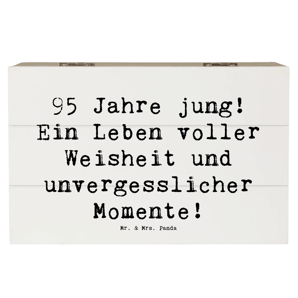 Holzkiste Spruch 95. Geburtstag Weisheit XXL, Kiste, Geschenkbox, Holzkiste, Erinnerungsbox, Geschenkdose, Truhe, Aufbewahrungsbox, Dekokiste, Schatulle, Schatzkiste, Erinnerungskiste, Geburtstag, Geburtstagsgeschenk, Geschenk