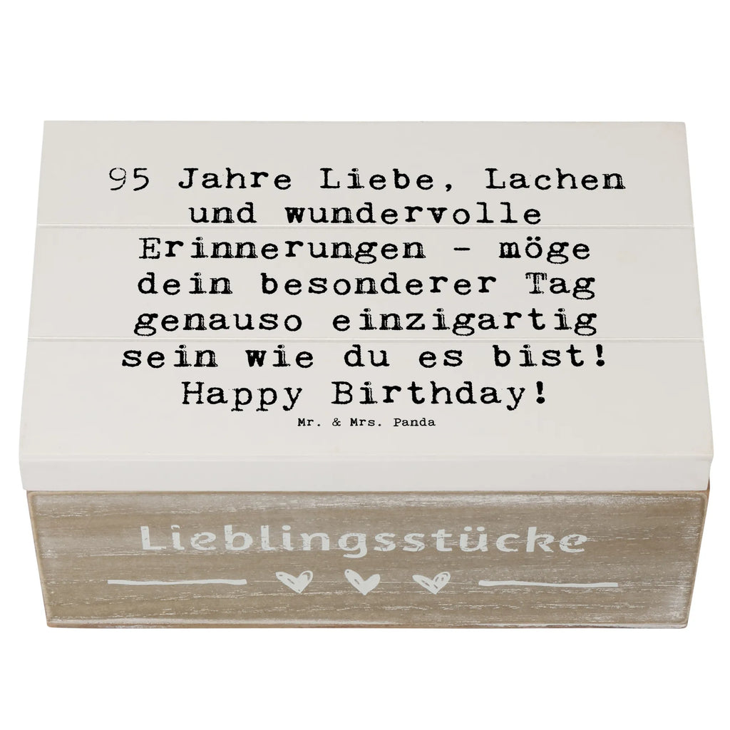 Holzkiste Spruch 95. Geburtstag Geschenkbox, Geschenkdose, Holzkiste, Schatulle, XXL, Dekokiste, Truhe, Erinnerungskiste, Aufbewahrungsbox, Kiste, Erinnerungsbox, Schatzkiste, Geburtstag, Geburtstagsgeschenk, Geschenk