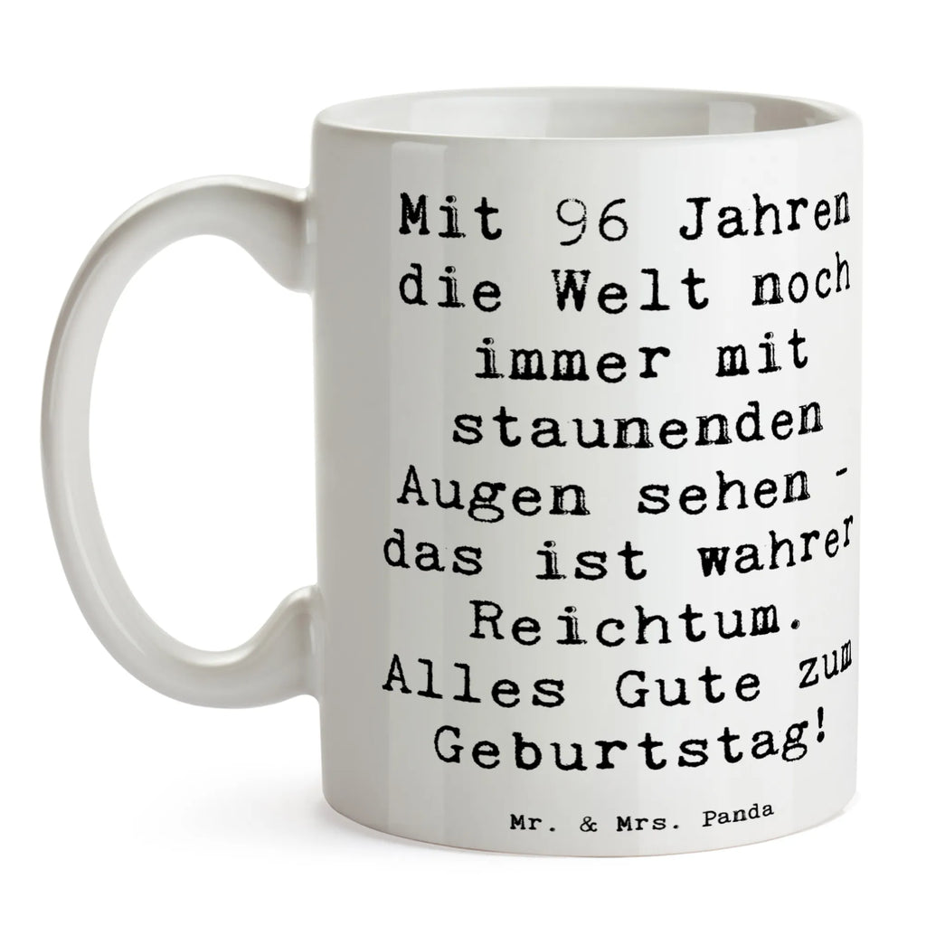 Tasse 96. Geburtstag Freude Tasse, Teetasse, Bürotasse, Keramiktasse, Kaffeetasse, Tasse mit Zitaten, Porzellantasse, Tasse mit Motiven, Geschenktasse, Geburtstag, Geburtstagsgeschenk, Geschenk