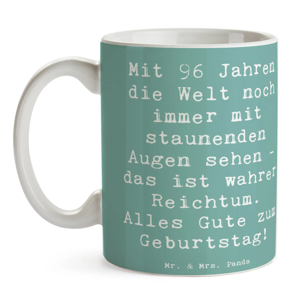 Tasse 96. Geburtstag Freude Tasse, Teetasse, Bürotasse, Keramiktasse, Kaffeetasse, Tasse mit Zitaten, Porzellantasse, Tasse mit Motiven, Geschenktasse, Geburtstag, Geburtstagsgeschenk, Geschenk