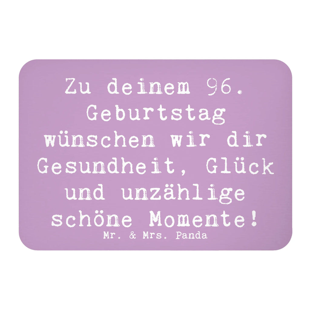 Magnet Spruch 96. Geburtstag Souvenir Magnet, Whiteboard Magnet, Kühlschrankmagnet, Motivmagnete, Notiz Magnet, Pinnwandmagnet, Kühlschrank Dekoration, Dekomagnet, Geburtstag, Geburtstagsgeschenk, Geschenk