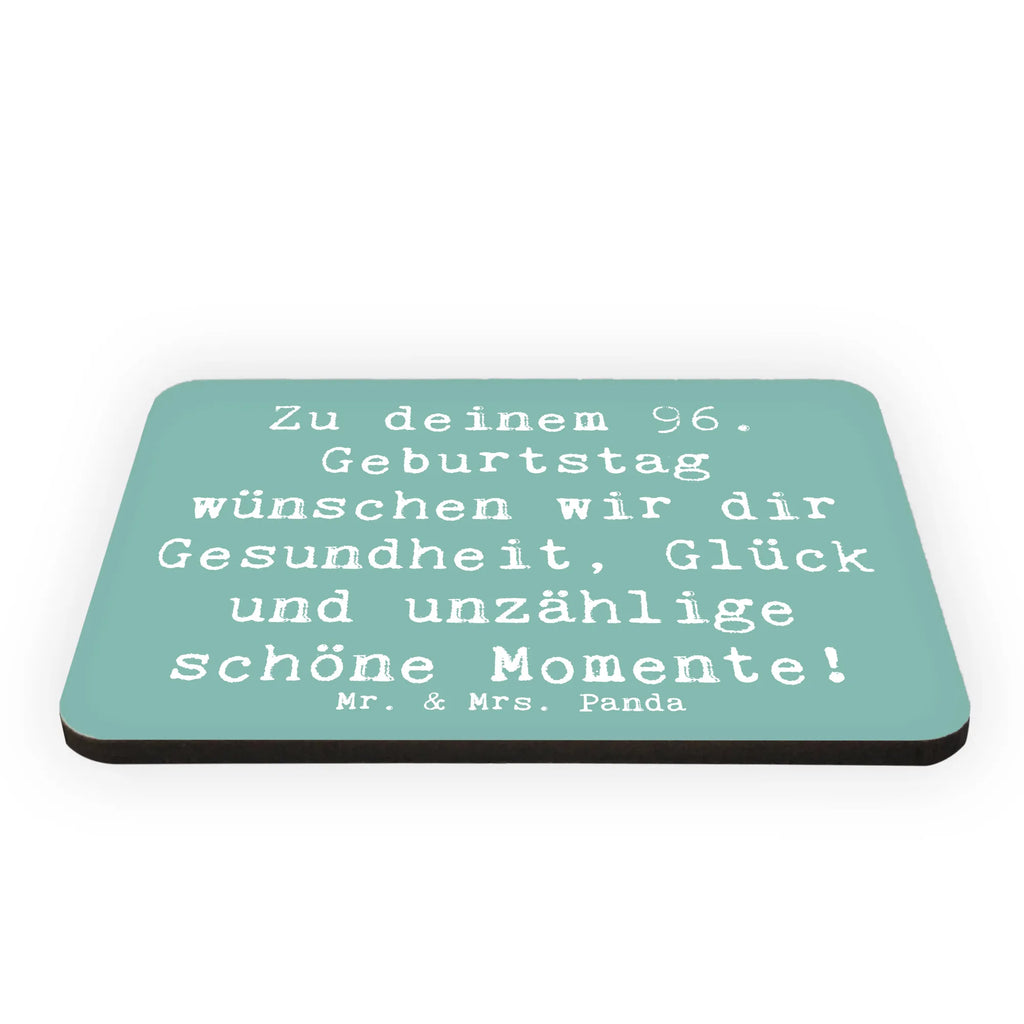 Magnet Spruch 96. Geburtstag Souvenir Magnet, Whiteboard Magnet, Kühlschrankmagnet, Motivmagnete, Notiz Magnet, Pinnwandmagnet, Kühlschrank Dekoration, Dekomagnet, Geburtstag, Geburtstagsgeschenk, Geschenk