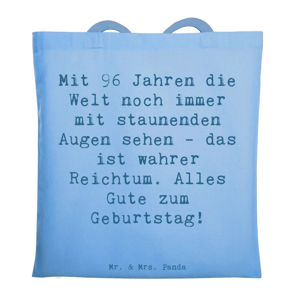 Tragetasche Spruch 96. Geburtstag Freude Schultertasche, Stoffbeutel, Stofftasche, Badetasche, Beutel, Einkaufstüte, Beuteltasche, Jutetasche, Strandtasche, Einkaufstasche, Laptoptasche, Tasche, Tragetasche, Shopper, Jutebeutel, Umhängetasche, Geburtstag, Geburtstagsgeschenk, Geschenk