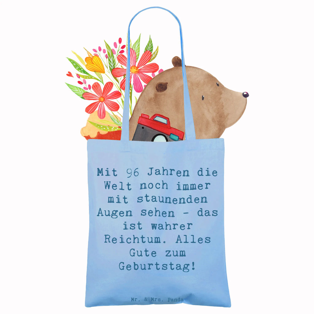 Tragetasche Spruch 96. Geburtstag Freude Schultertasche, Stoffbeutel, Stofftasche, Badetasche, Beutel, Einkaufstüte, Beuteltasche, Jutetasche, Strandtasche, Einkaufstasche, Laptoptasche, Tasche, Tragetasche, Shopper, Jutebeutel, Umhängetasche, Geburtstag, Geburtstagsgeschenk, Geschenk