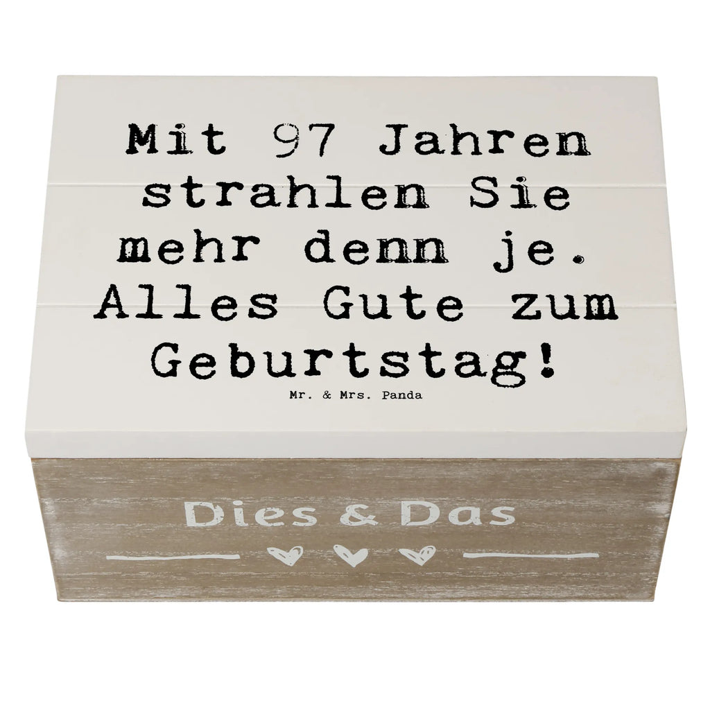 Holzkiste Spruch 97. Geburtstag Strahlen Geschenkdose, Holzkiste, Aufbewahrungsbox, Schatulle, XXL, Erinnerungskiste, Schatzkiste, Kiste, Geschenkbox, Erinnerungsbox, Truhe, Dekokiste, Geburtstag, Geburtstagsgeschenk, Geschenk