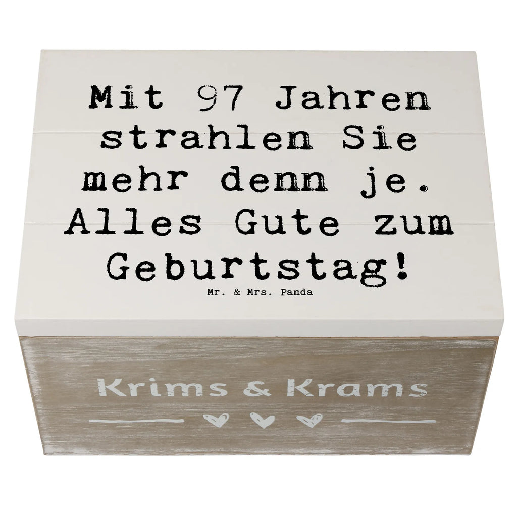 Holzkiste Spruch 97. Geburtstag Strahlen Geschenkdose, Holzkiste, Aufbewahrungsbox, Schatulle, XXL, Erinnerungskiste, Schatzkiste, Kiste, Geschenkbox, Erinnerungsbox, Truhe, Dekokiste, Geburtstag, Geburtstagsgeschenk, Geschenk