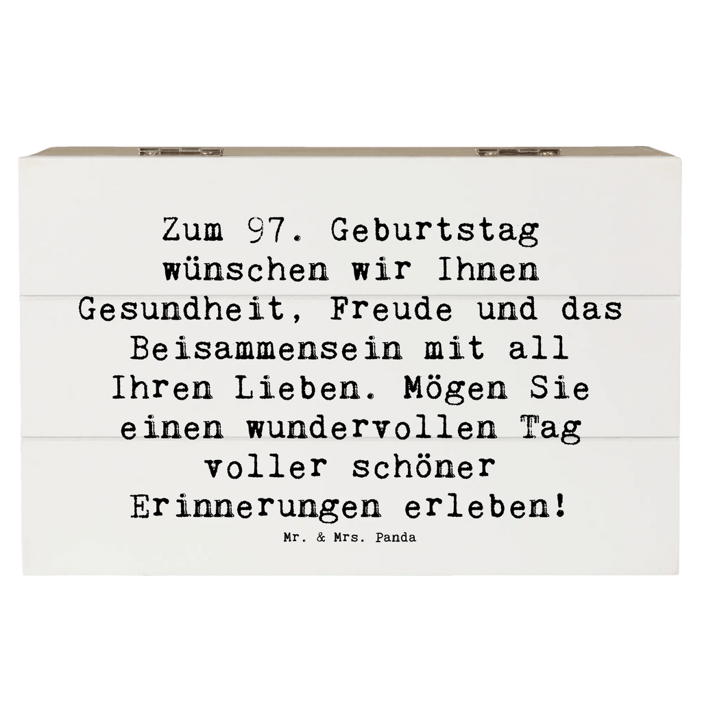 Holzkiste Spruch 97. Geburtstag XXL, Truhe, Schatulle, Schatzkiste, Erinnerungsbox, Geschenkdose, Kiste, Geschenkbox, Erinnerungskiste, Holzkiste, Aufbewahrungsbox, Dekokiste, Geburtstag, Geburtstagsgeschenk, Geschenk