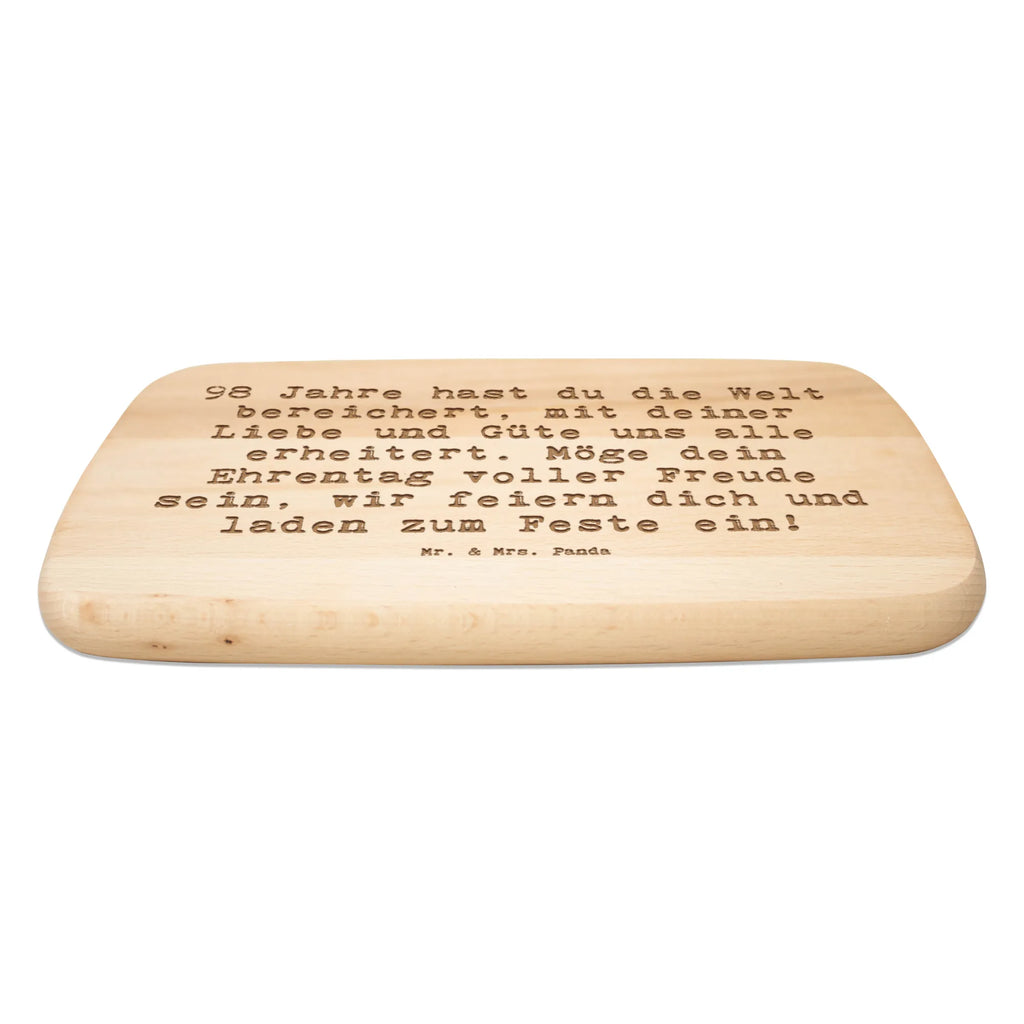 Schneidebrett Spruch 98. Geburtstag Küchenbrett, Schneidebrett, Schneidebrett Holz, Frühstücksbrett, Frühstücksbrettchen, Holzbrett, Geburtstag, Geburtstagsgeschenk, Geschenk