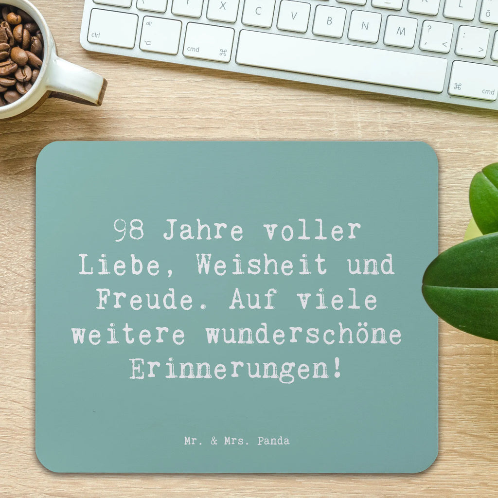 Mauspad Spruch 98. Geburtstag Freude Arbeitszimmer, Mausunterlage, Mauspad, Einzigartiges Mauspad, Computer zubehör, Designer Mauspad, Mousepad, PC Zubehör, Büroausstattung, Mauspad Büro, Geburtstag, Geburtstagsgeschenk, Geschenk