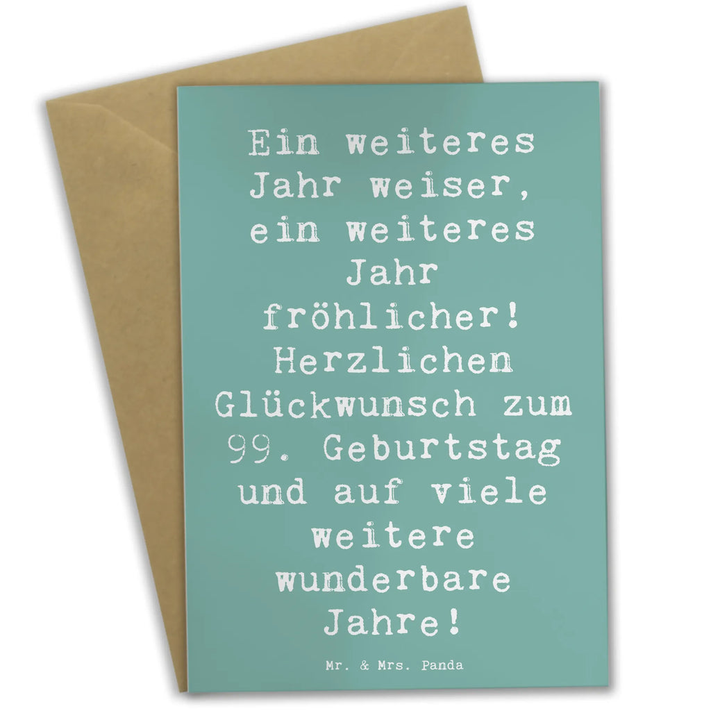 Grußkarte Spruch 99. Geburtstag Freude Geburtstagskarte, Glückwunschkarte, Karte, Klappkarte, Ansichtskarten, Hochzeitskarte, Einladungskarte, Grußkarte, Geburtstag, Geburtstagsgeschenk, Geschenk