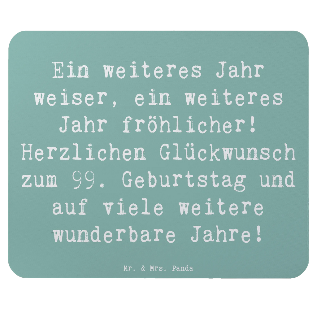 Mouse mat Saying Ein weiteres Jahr weiser, ein weiteres Jahr fröhlicher! Herzlichen Glückwunsch zum 99. Geburtstag und auf viele weitere wunderbare Jahre! Einzigartiges Mauspad, Arbeitszimmer, Mausunterlage, Designer Mauspad, PC Zubehör, Büroausstattung, Mauspad Büro, Computer zubehör, Mauspad, Mousepad, Geburtstag, Geburtstagsgeschenk, Geschenk