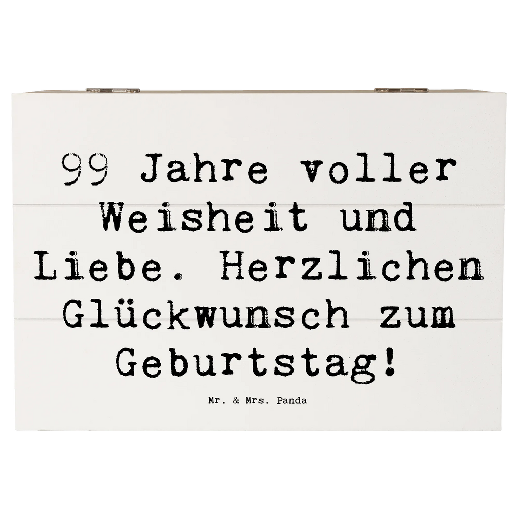 Holzkiste Spruch 99. Geburtstag Geschenkdose, Aufbewahrungsbox, Holzkiste, Dekokiste, Schatulle, Erinnerungsbox, Erinnerungskiste, Geschenkbox, Truhe, XXL, Schatzkiste, Kiste, Geburtstag, Geburtstagsgeschenk, Geschenk