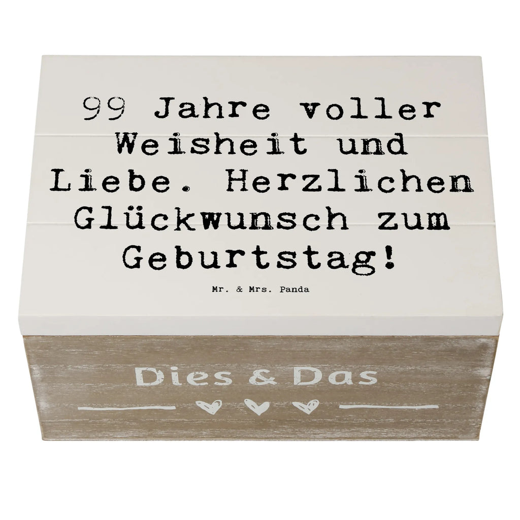 Holzkiste Spruch 99. Geburtstag Geschenkdose, Aufbewahrungsbox, Holzkiste, Dekokiste, Schatulle, Erinnerungsbox, Erinnerungskiste, Geschenkbox, Truhe, XXL, Schatzkiste, Kiste, Geburtstag, Geburtstagsgeschenk, Geschenk