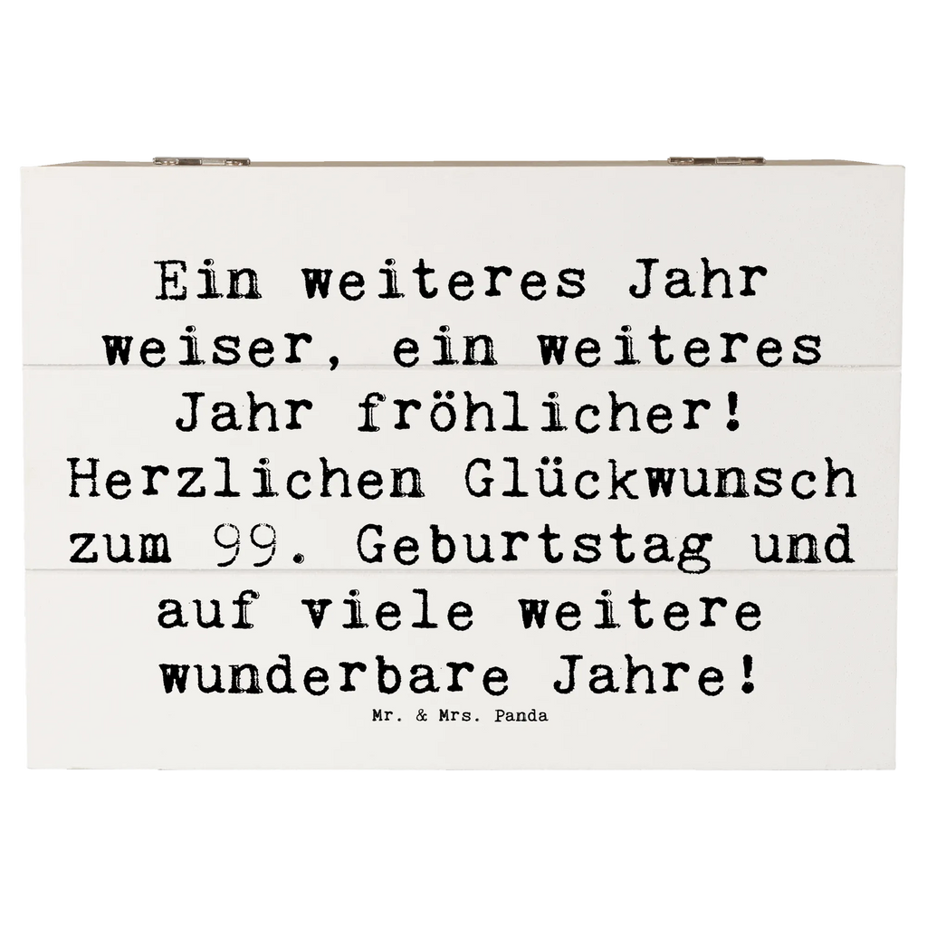 Holzkiste Spruch 99. Geburtstag Freude Truhe, Aufbewahrungsbox, Dekokiste, Holzkiste, Geschenkdose, Schatulle, Kiste, Erinnerungsbox, Geschenkbox, Schatzkiste, XXL, Erinnerungskiste, Geburtstag, Geburtstagsgeschenk, Geschenk