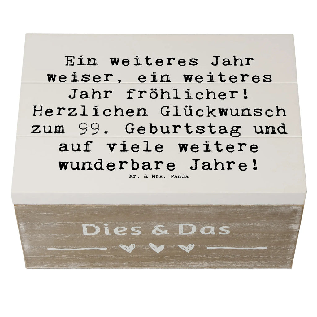 Holzkiste Spruch 99. Geburtstag Freude Truhe, Aufbewahrungsbox, Dekokiste, Holzkiste, Geschenkdose, Schatulle, Kiste, Erinnerungsbox, Geschenkbox, Schatzkiste, XXL, Erinnerungskiste, Geburtstag, Geburtstagsgeschenk, Geschenk