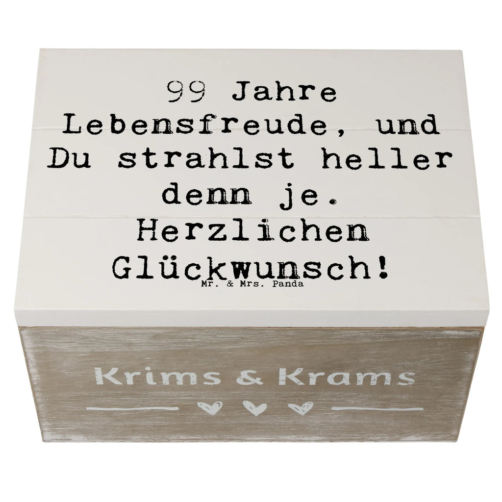 Holzkiste Spruch 99. Geburtstag Lebensfreude Schatulle, Holzkiste, Schatzkiste, Erinnerungskiste, Aufbewahrungsbox, XXL, Truhe, Geschenkdose, Kiste, Dekokiste, Geschenkbox, Erinnerungsbox, Geburtstag, Geburtstagsgeschenk, Geschenk