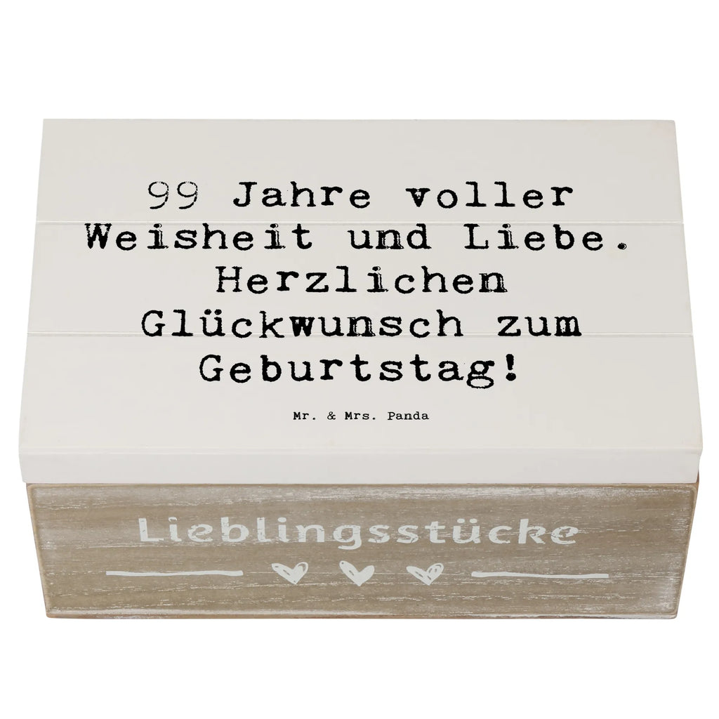 Holzkiste Spruch 99. Geburtstag Geschenkdose, Aufbewahrungsbox, Holzkiste, Dekokiste, Schatulle, Erinnerungsbox, Erinnerungskiste, Geschenkbox, Truhe, XXL, Schatzkiste, Kiste, Geburtstag, Geburtstagsgeschenk, Geschenk