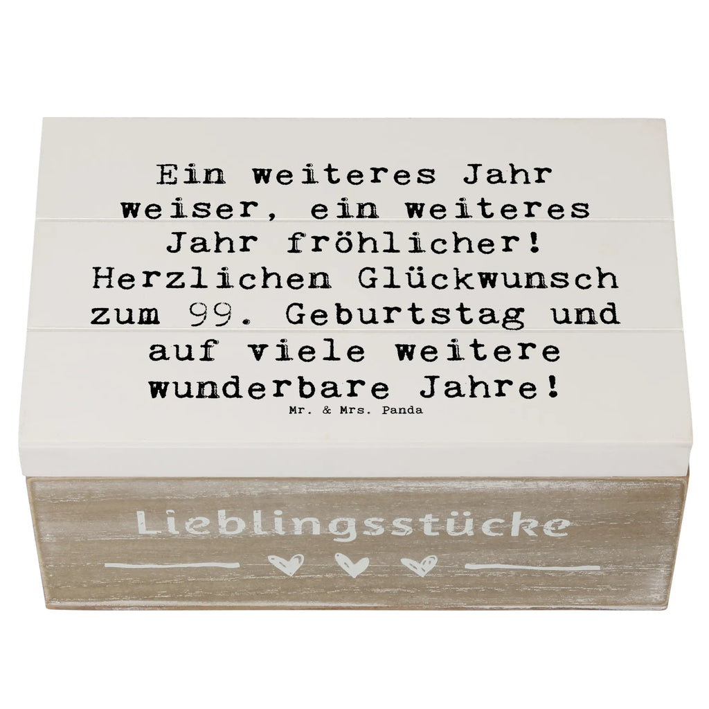 Holzkiste Spruch 99. Geburtstag Freude Truhe, Aufbewahrungsbox, Dekokiste, Holzkiste, Geschenkdose, Schatulle, Kiste, Erinnerungsbox, Geschenkbox, Schatzkiste, XXL, Erinnerungskiste, Geburtstag, Geburtstagsgeschenk, Geschenk