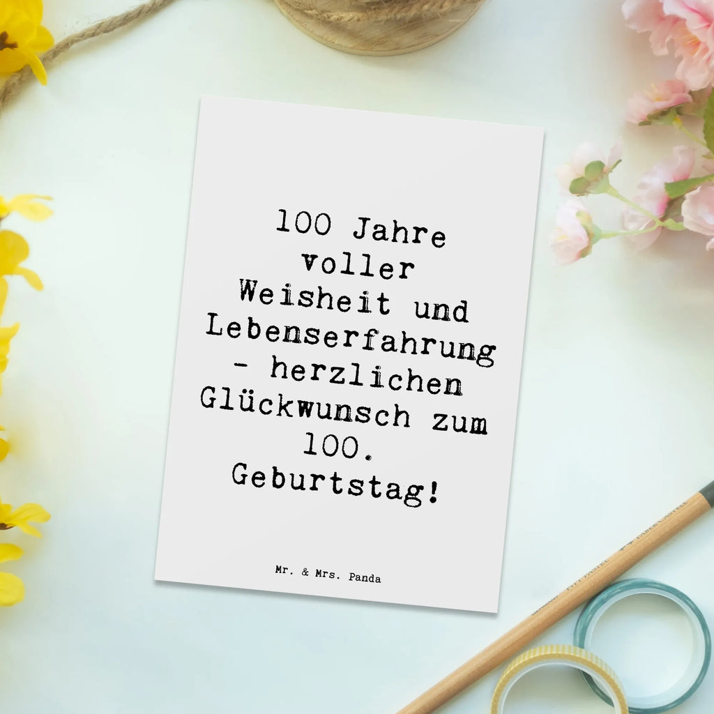 Postcard Saying 100 Jahre voller Weisheit und Lebenserfahrung - herzlichen Glückwunsch zum 100. Geburtstag! Karte, Ansichtskarten, Grußkarte, Geschenkkarte, Einladung Geburtstag, Ansichtskarte, Einladungskarten Geburtstag, Dankeskarte, Postkarte, Einladung, Geburtstagskarte, Einladungskarte, Geburtstag, Geburtstagsgeschenk, Geschenk