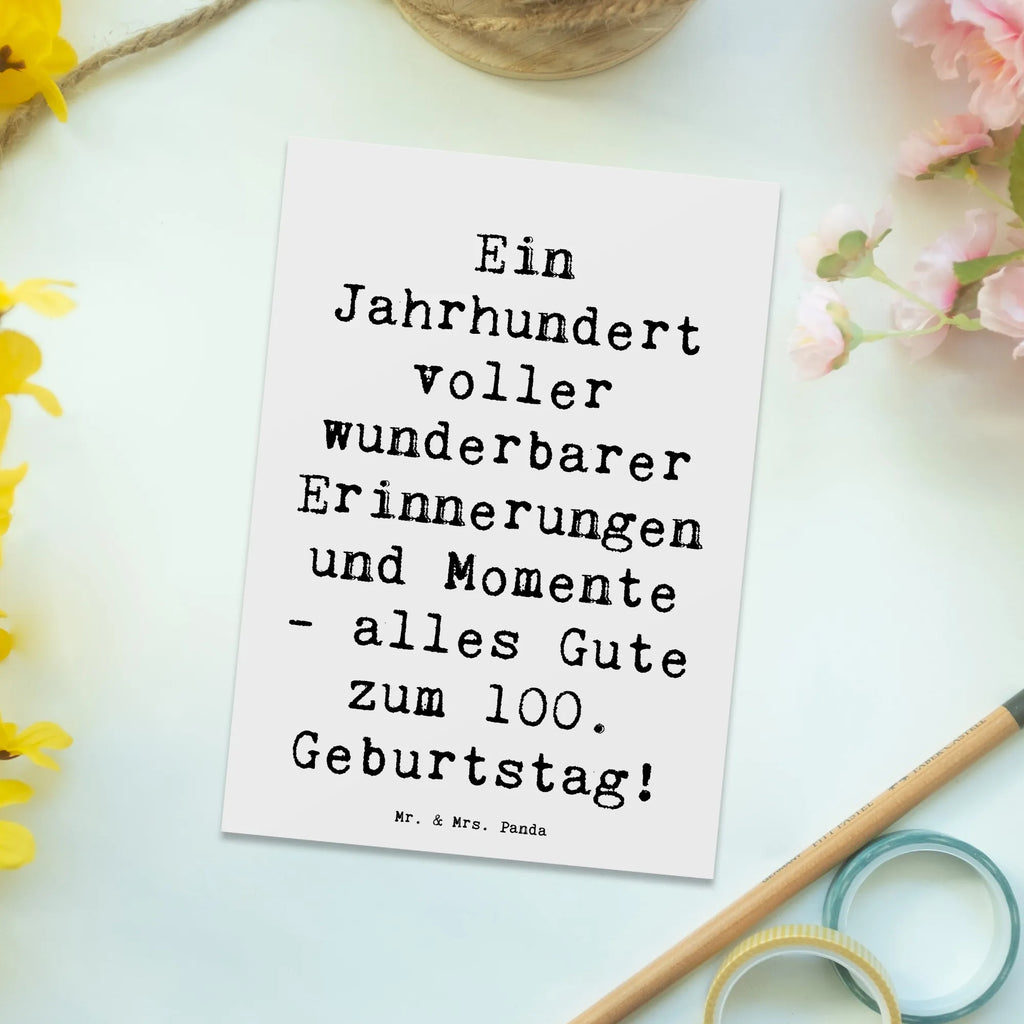 Postkarte Spruch 100. Geburtstag Erinnerungen Geschenkkarte, Postkarte, Karte, Geburtstagskarte, Einladungskarte, Grußkarte, Ansichtskarte, Einladung Geburtstag, Einladungskarten Geburtstag, Ansichtskarten, Einladung, Dankeskarte, Geburtstag, Geburtstagsgeschenk, Geschenk