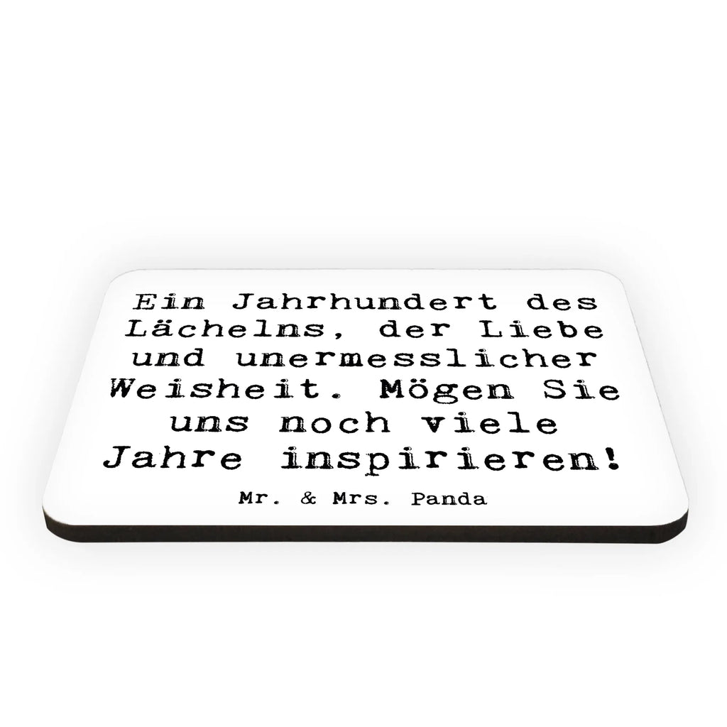 Magnet Saying Ein Jahrhundert des Lächelns, der Liebe und unermesslicher Weisheit. Mögen Sie uns noch viele Jahre inspirieren! Souvenir Magnet, Dekomagnet, Kühlschrankmagnet, Notiz Magnet, Kühlschrank Dekoration, Pinnwandmagnet, Whiteboard Magnet, Motivmagnete, Geburtstag, Geburtstagsgeschenk, Geschenk