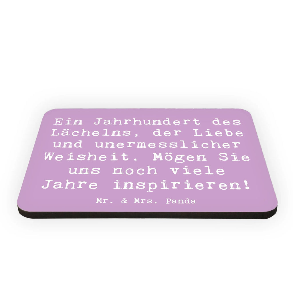 Magnet Saying Ein Jahrhundert des Lächelns, der Liebe und unermesslicher Weisheit. Mögen Sie uns noch viele Jahre inspirieren! Souvenir Magnet, Dekomagnet, Kühlschrankmagnet, Notiz Magnet, Kühlschrank Dekoration, Pinnwandmagnet, Whiteboard Magnet, Motivmagnete, Geburtstag, Geburtstagsgeschenk, Geschenk