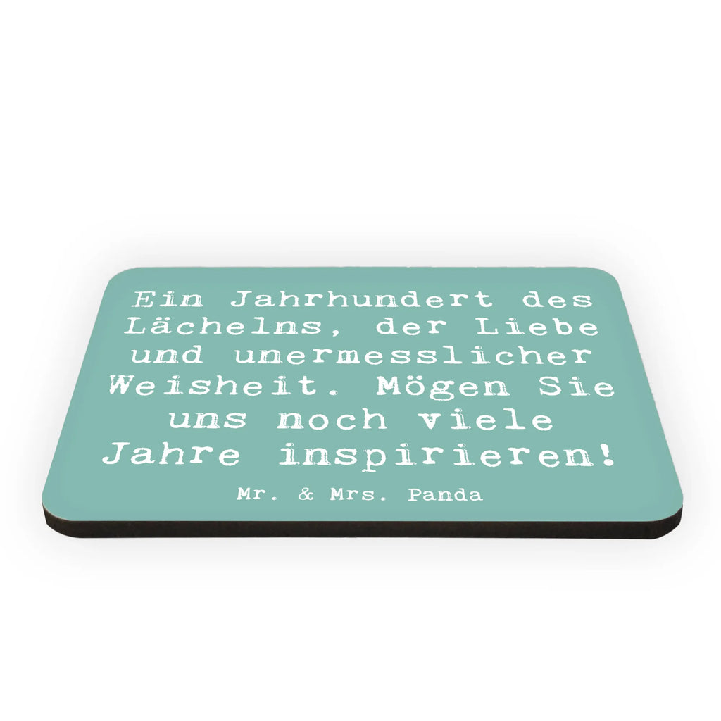 Magnet Saying Ein Jahrhundert des Lächelns, der Liebe und unermesslicher Weisheit. Mögen Sie uns noch viele Jahre inspirieren! Souvenir Magnet, Dekomagnet, Kühlschrankmagnet, Notiz Magnet, Kühlschrank Dekoration, Pinnwandmagnet, Whiteboard Magnet, Motivmagnete, Geburtstag, Geburtstagsgeschenk, Geschenk
