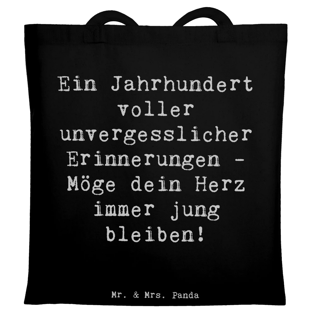 Tragetasche Spruch 100. Geburtstag Erinnerungen Beuteltasche, Beutel, Einkaufstasche, Jutebeutel, Stoffbeutel, Tasche, Shopper, Umhängetasche, Strandtasche, Schultertasche, Stofftasche, Tragetasche, Badetasche, Jutetasche, Einkaufstüte, Laptoptasche, Geburtstag, Geburtstagsgeschenk, Geschenk