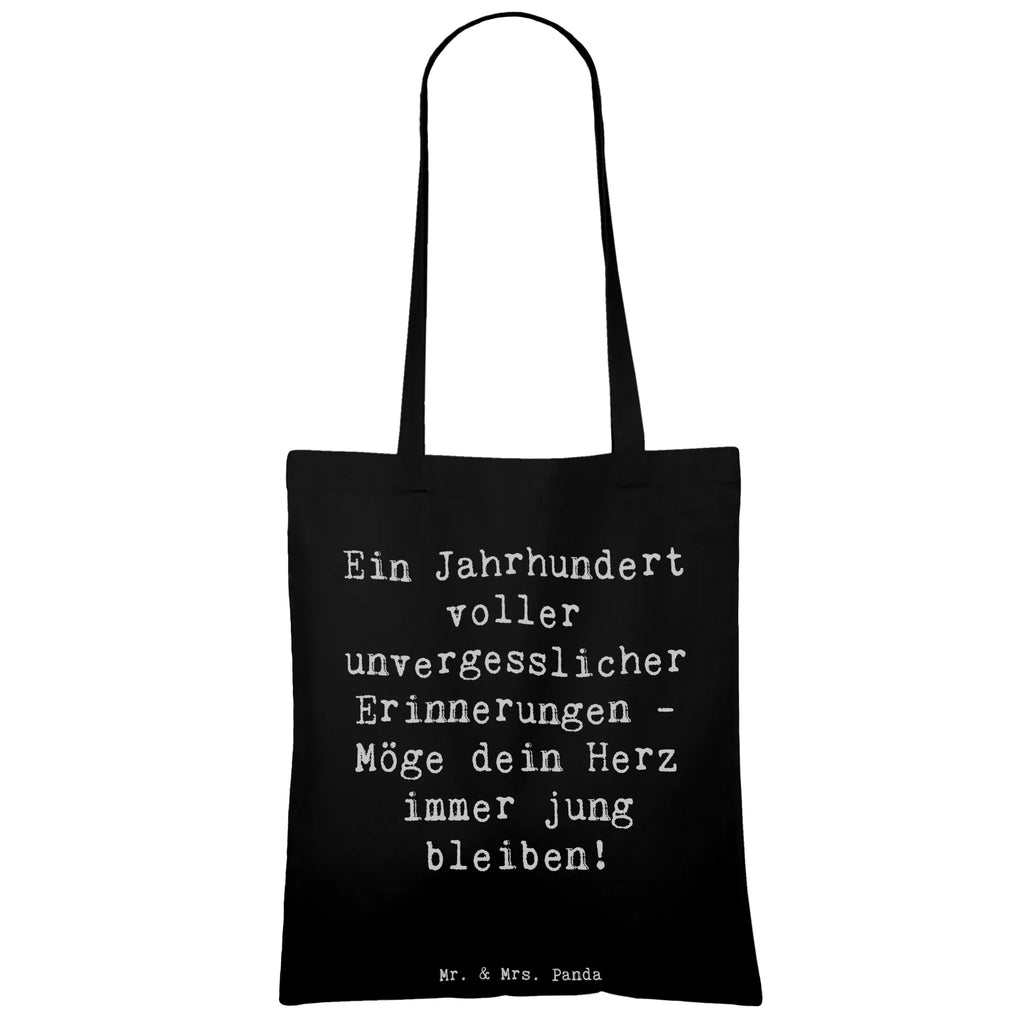 Tragetasche Spruch 100. Geburtstag Erinnerungen Beuteltasche, Beutel, Einkaufstasche, Jutebeutel, Stoffbeutel, Tasche, Shopper, Umhängetasche, Strandtasche, Schultertasche, Stofftasche, Tragetasche, Badetasche, Jutetasche, Einkaufstüte, Laptoptasche, Geburtstag, Geburtstagsgeschenk, Geschenk