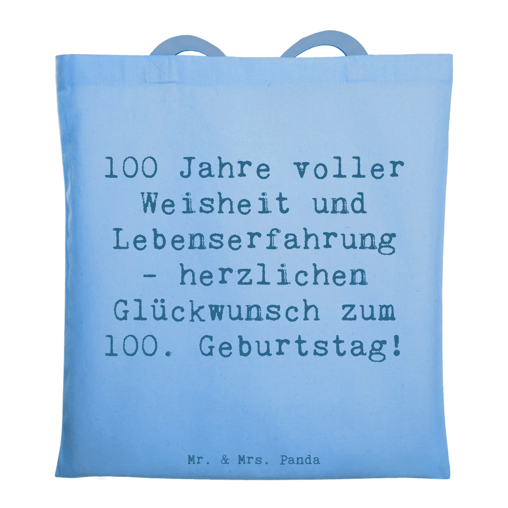 Tragetasche Spruch 100. Geburtstag Beutel, Umhängetasche, Shopper, Tragetasche, Stofftasche, Schultertasche, Badetasche, Laptoptasche, Beuteltasche, Jutetasche, Tasche, Einkaufstasche, Stoffbeutel, Strandtasche, Jutebeutel, Einkaufstüte, Geburtstag, Geburtstagsgeschenk, Geschenk