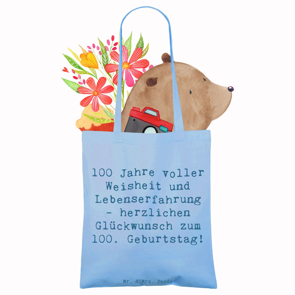 Tragetasche Spruch 100. Geburtstag Beutel, Umhängetasche, Shopper, Tragetasche, Stofftasche, Schultertasche, Badetasche, Laptoptasche, Beuteltasche, Jutetasche, Tasche, Einkaufstasche, Stoffbeutel, Strandtasche, Jutebeutel, Einkaufstüte, Geburtstag, Geburtstagsgeschenk, Geschenk