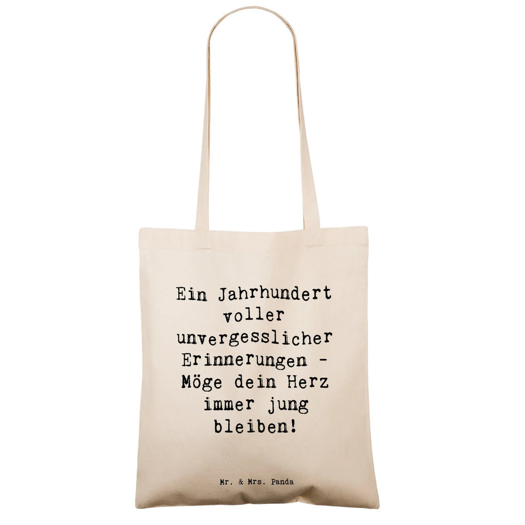 Tragetasche Spruch 100. Geburtstag Erinnerungen Beuteltasche, Beutel, Einkaufstasche, Jutebeutel, Stoffbeutel, Tasche, Shopper, Umhängetasche, Strandtasche, Schultertasche, Stofftasche, Tragetasche, Badetasche, Jutetasche, Einkaufstüte, Laptoptasche, Geburtstag, Geburtstagsgeschenk, Geschenk