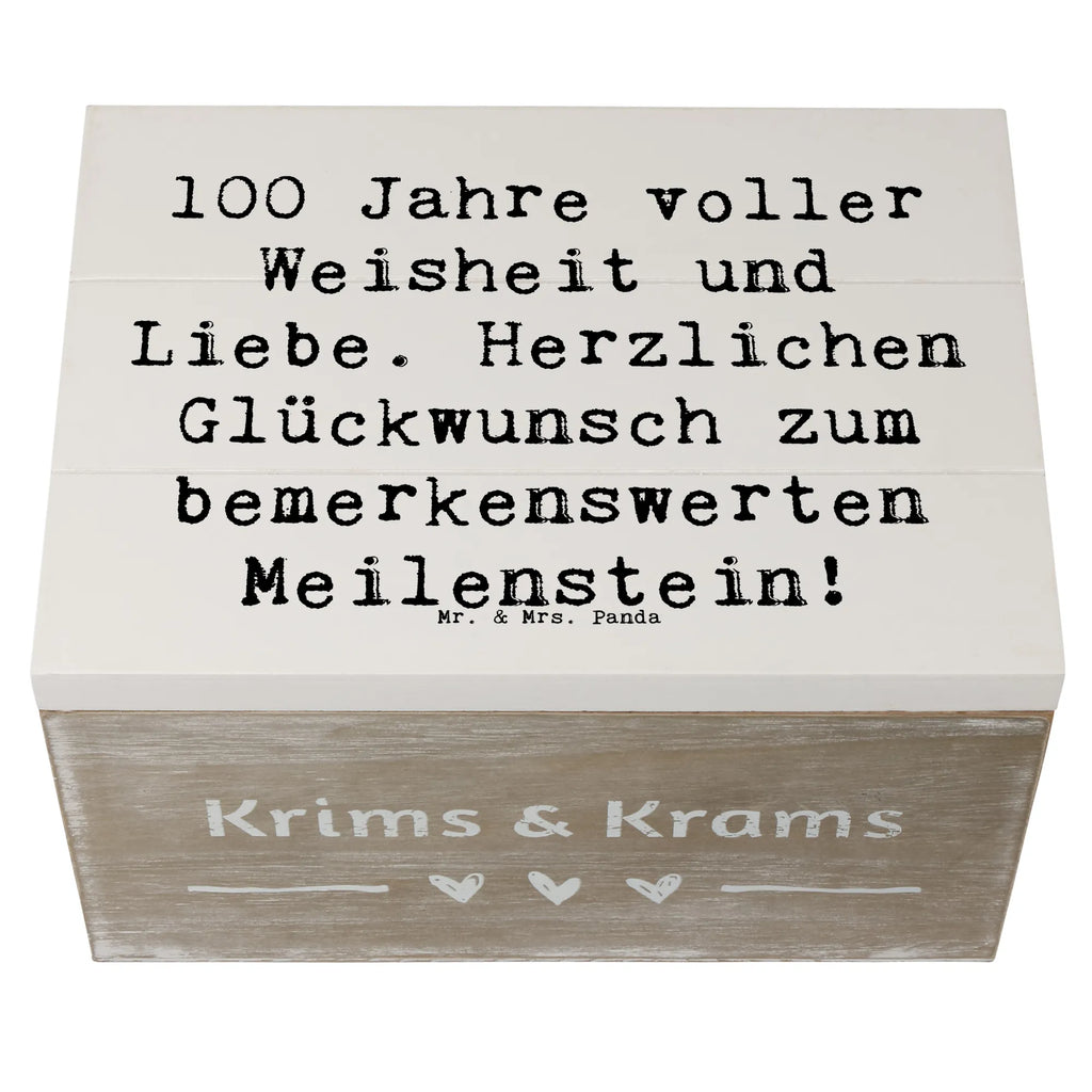 Wooden chest Saying 100 Jahre voller Weisheit und Liebe. Herzlichen Glückwunsch zum bemerkenswerten Meilenstein! Geschenkdose, Schatulle, XXL, Kiste, Erinnerungsbox, Schatzkiste, Geschenkbox, Dekokiste, Aufbewahrungsbox, Holzkiste, Truhe, Erinnerungskiste, Geburtstag, Geburtstagsgeschenk, Geschenk