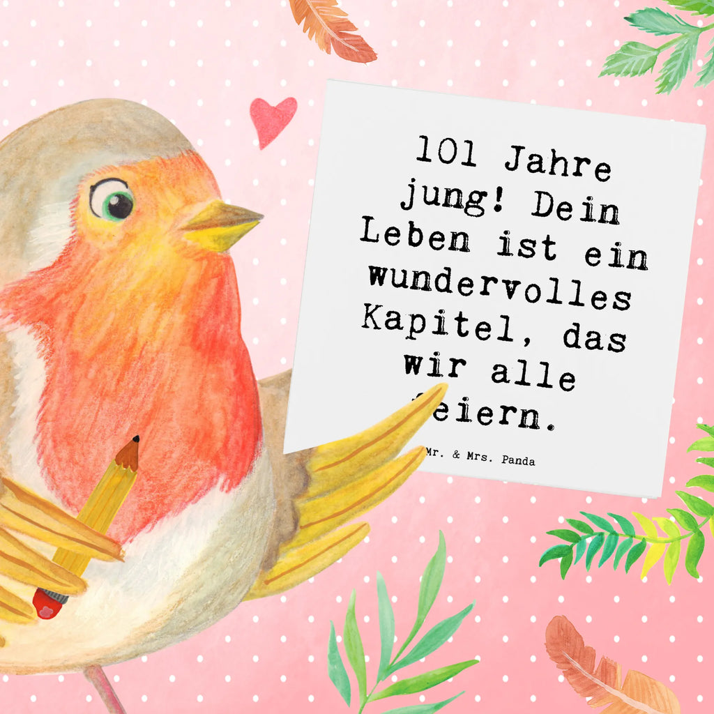 Deluxe Card Saying 101 Jahre jung! Dein Leben ist ein wundervolles Kapitel, das wir alle feiern. Glückwunschkarte, Einladungskarte, Klappkarte, Hochwertige Grußkarte, Geburtstagskarte, Hochwertige Klappkarte, Hochzeitskarte, Karte, Grußkarte, Geburtstag, Geburtstagsgeschenk, Geschenk