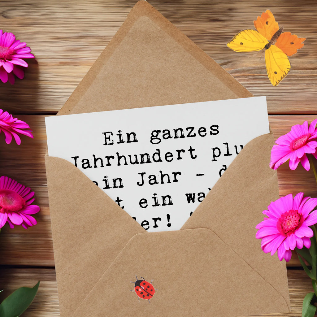 Deluxe Karte Spruch 101 Geburtstag Einladungskarte, Hochwertige Grußkarte, Karte, Hochzeitskarte, Grußkarte, Glückwunschkarte, Klappkarte, Geburtstagskarte, Hochwertige Klappkarte, Geburtstag, Geburtstagsgeschenk, Geschenk