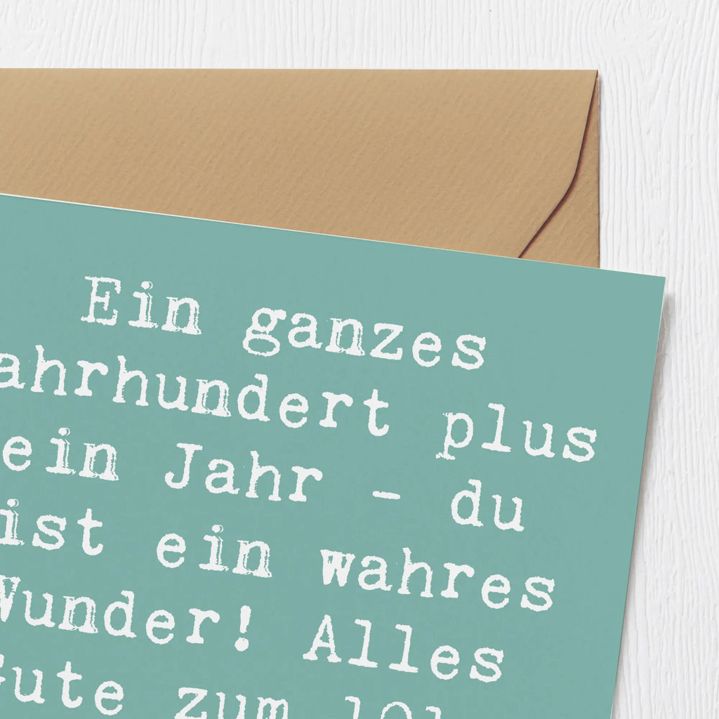 Deluxe Karte Spruch 101 Geburtstag Einladungskarte, Hochwertige Grußkarte, Karte, Hochzeitskarte, Grußkarte, Glückwunschkarte, Klappkarte, Geburtstagskarte, Hochwertige Klappkarte, Geburtstag, Geburtstagsgeschenk, Geschenk