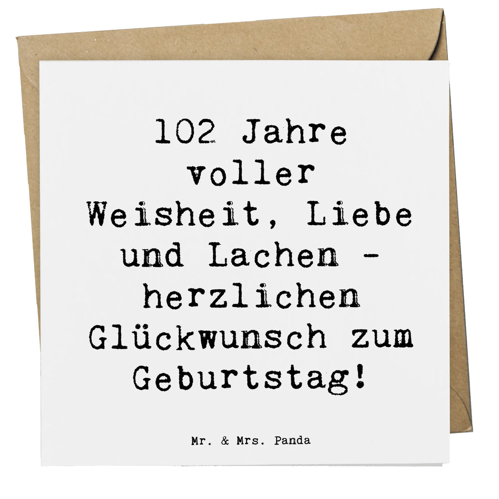 Deluxe Karte Spruch 102. Geburtstag Glückwünsche Hochwertige Grußkarte, Hochzeitskarte, Geburtstagskarte, Hochwertige Klappkarte, Grußkarte, Karte, Klappkarte, Glückwunschkarte, Einladungskarte, Geburtstag, Geburtstagsgeschenk, Geschenk