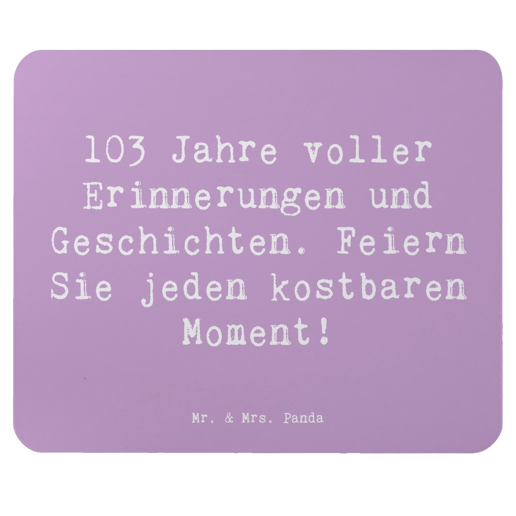 Mauspad Spruch 103. Geburtstag Erinnerungen Arbeitszimmer, Mauspad, Computer zubehör, PC Zubehör, Büroausstattung, Mausunterlage, Mousepad, Designer Mauspad, Mauspad Büro, Einzigartiges Mauspad, Geburtstag, Geburtstagsgeschenk, Geschenk