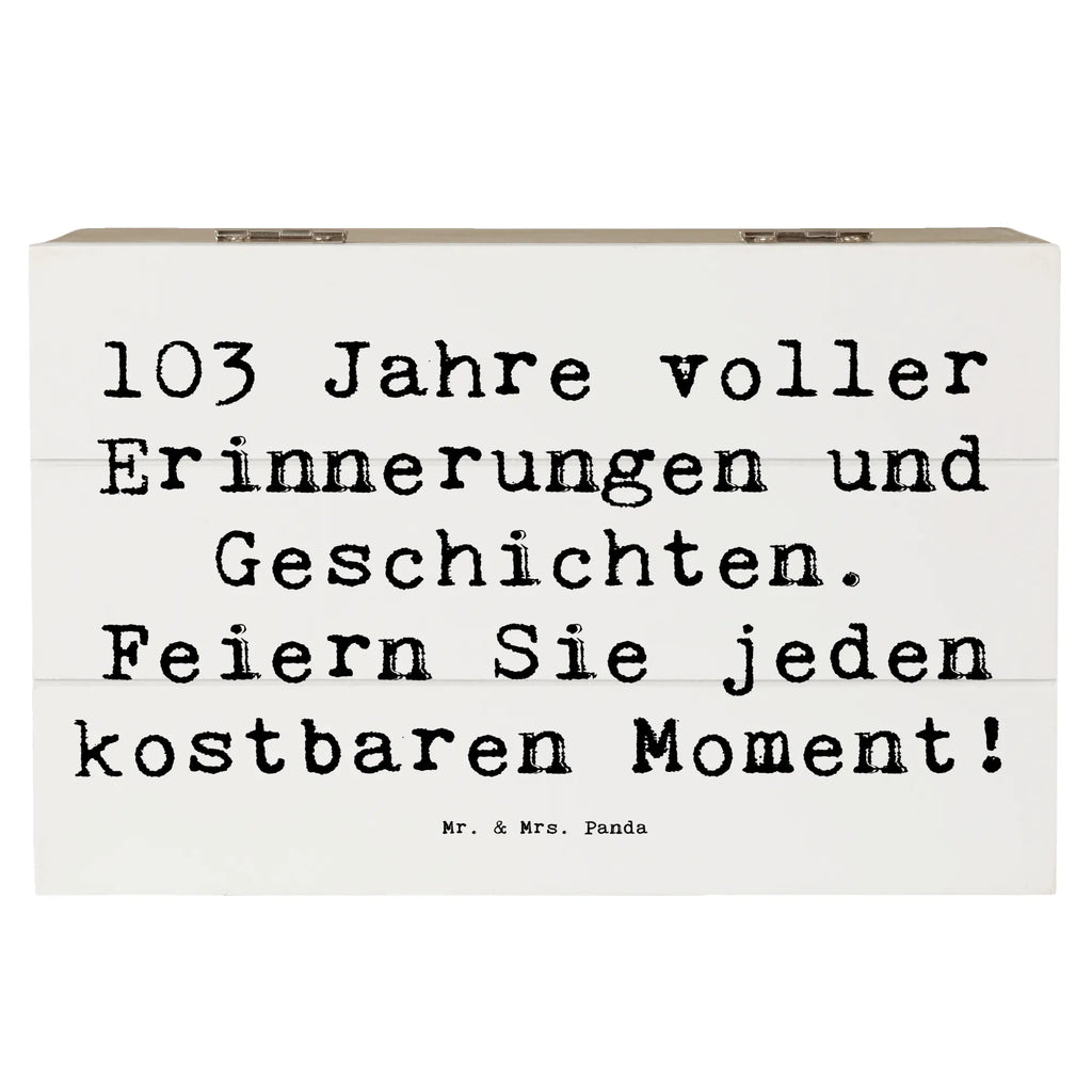 Holzkiste Spruch 103. Geburtstag Erinnerungen Schatzkiste, Dekokiste, XXL, Erinnerungskiste, Aufbewahrungsbox, Holzkiste, Erinnerungsbox, Geschenkdose, Geschenkbox, Schatulle, Kiste, Truhe, Geburtstag, Geburtstagsgeschenk, Geschenk