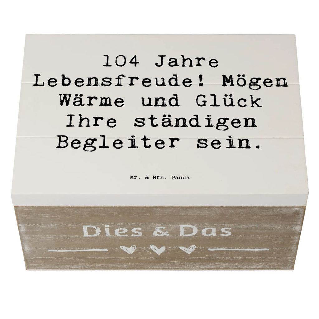 Holzkiste Spruch 104. Geburtstag Lebensfreude XXL, Geschenkbox, Schatulle, Holzkiste, Geschenkdose, Erinnerungskiste, Kiste, Aufbewahrungsbox, Schatzkiste, Dekokiste, Truhe, Erinnerungsbox, Geburtstag, Geburtstagsgeschenk, Geschenk